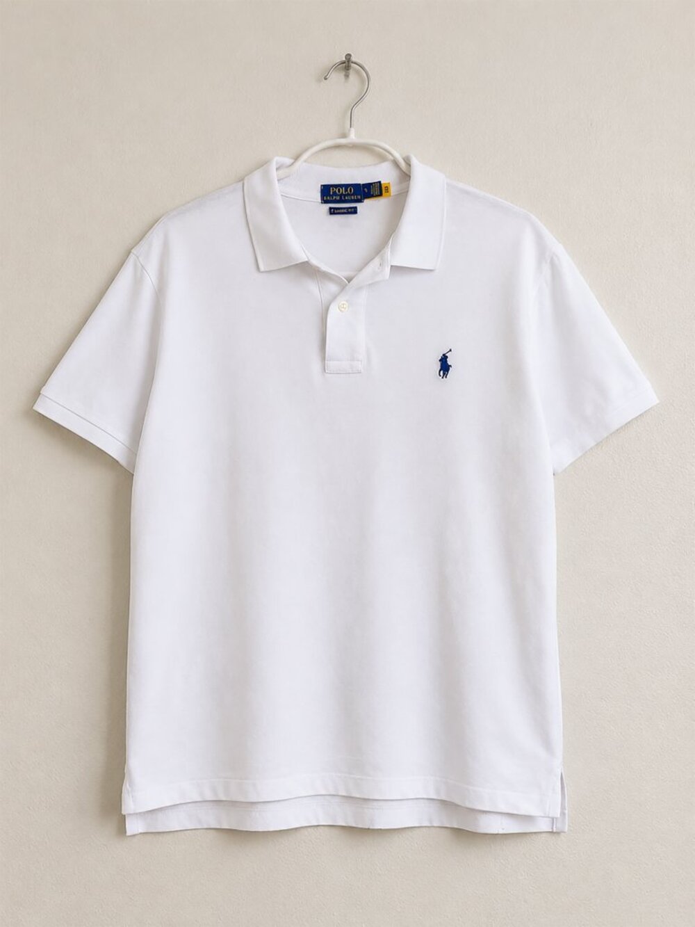 Polo Ralph Lauren Men’s White Classic Fit Mesh Polo Shirt Size L Pony Logo